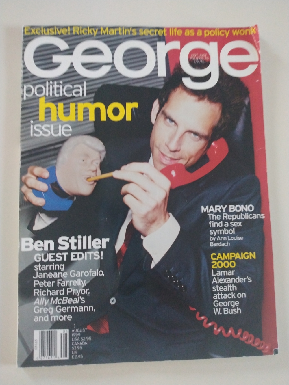 George Political Humor Issue Magazine - Blue, Red, Black Cover